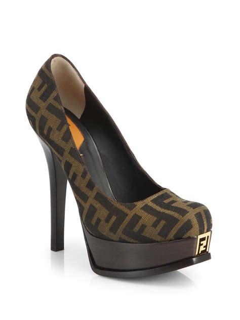 brown fendi pumps|fendi boots for women.